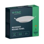 V-TAC 12W LED ugradbeni panel - okrugli 170,8x28,4mm 4000K 7862 - Slika 4
