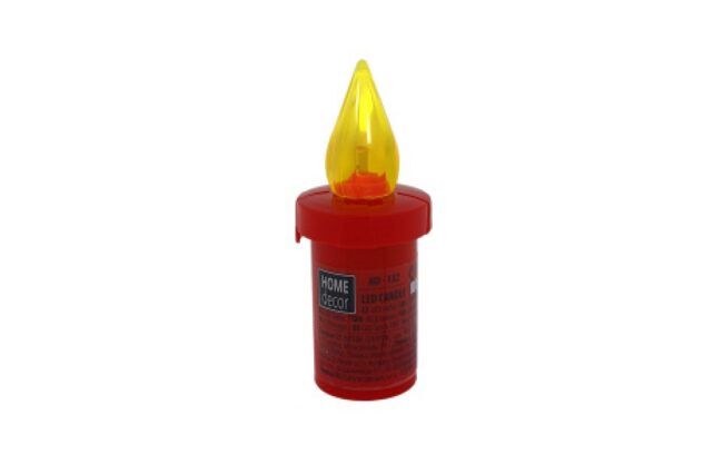 KSA ELEKTROPROFI (P1464) Crvena LED svijeća HD-132 HOME DECOR sa žutim titrajućim plamenom HD-132 - Slika 3