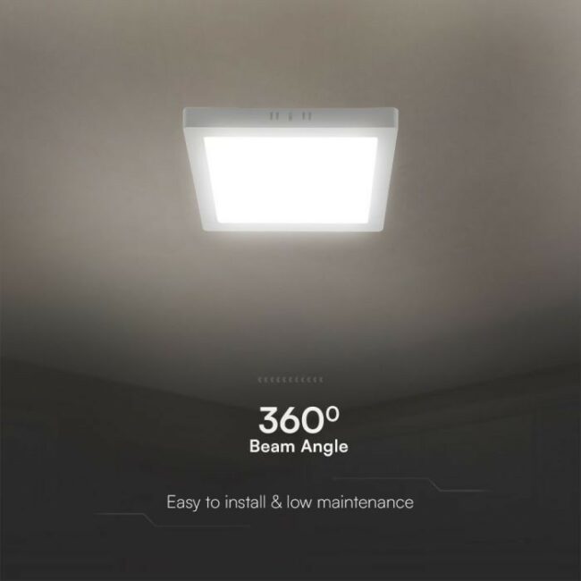 V-TAC 12W LED nadgradni panel Samsung čip - četvrtasti 167,3x167,3x30,7mm 4000K - 5 godina garancije 104961 - Slika 2