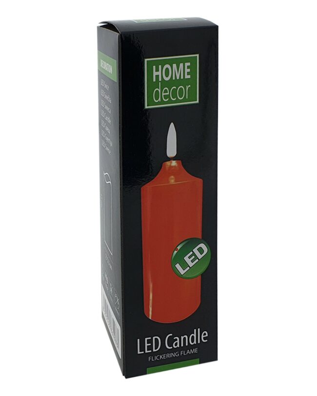KSA ELEKTROPROFI (P1059) Dekoracija za dom SVIJEĆA crvena LED HD - 104 / 17cm žuti plamen. HD-104 - Slika 3