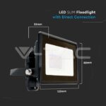 V-TAC 10W LED reflektor SAMSUNG čip crno tijelo 6500K 5 GODINA GARANCIJE 20306 - Slika 4