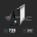 V-TAC 10W LED reflektor SAMSUNG čip crno tijelo 6500K 5 GODINA GARANCIJE 20306 - Slika 5