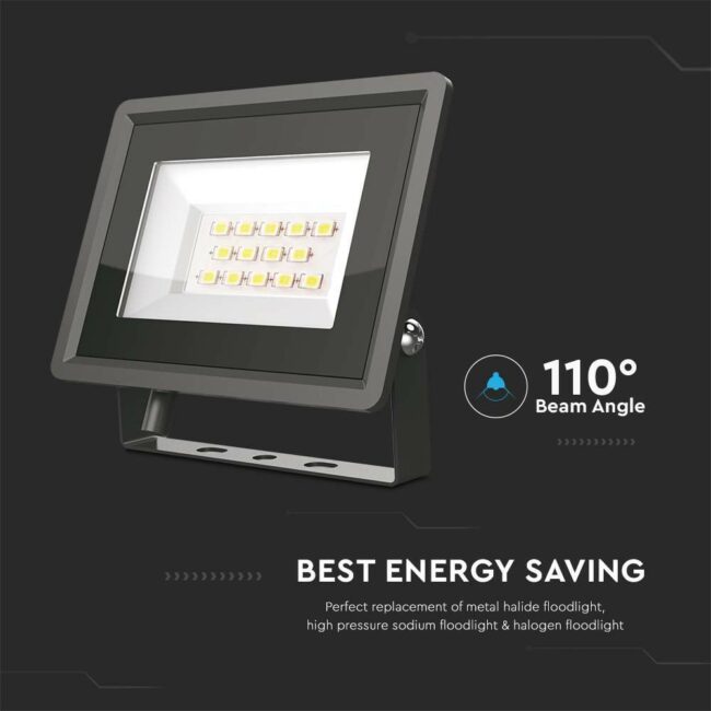 V-TAC 20W LED reflektor SMD 4000K, IP65, crni 6738 - Slika 3