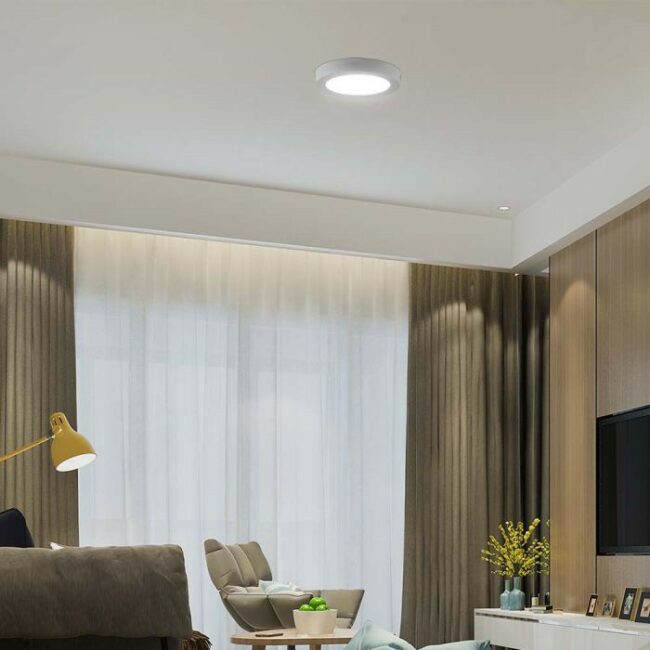 V-TAC 18W LED nadgradni panel - okrugli 203,2x 30,7mm 3000K 7876 - Slika 4