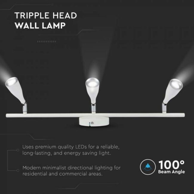 V-TAC 13,5W Led zidna svjetiljka 4000K crna 218273 - Slika 5