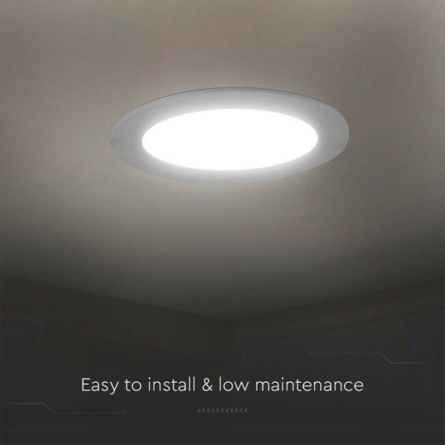 V-TAC 12W LED ugradbeni panel Samsung čip - okrugli 170,5x28,4mm 4000K - 5 godina garancije 78621 - Slika 2