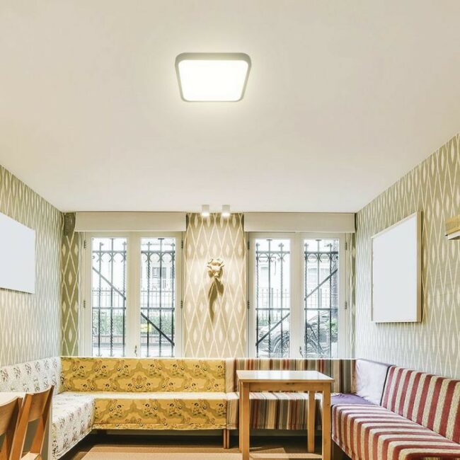 V-TAC 18W Samsung LED plafonjera s mirkovalnim senzorom -četvrtasta -crni rub 4000K IP44  76721-24 - Slika 2
