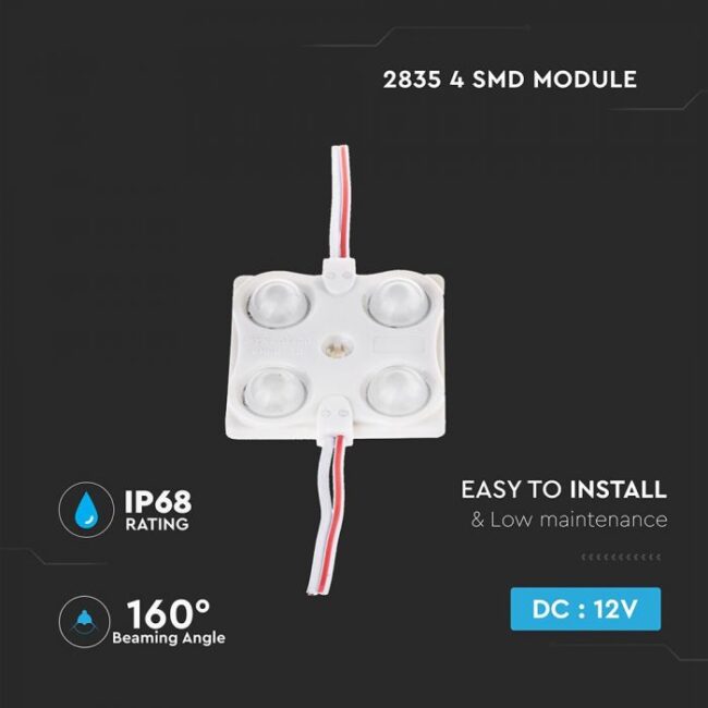 V-TAC 1,44W LED Modul 4 čip SMD2835 IP68, 6000K 5130 - Slika 4