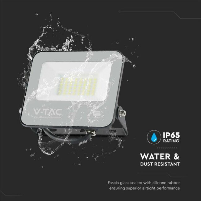 V-TAC 30W PRO LED SMD čip Samsung 185LM/m 6500K crno kućište IP65 9891 - Slika 3