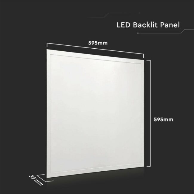 V-TAC 36W LED Panel 595 x 595 mm 4000K 120lm/W 10217 - Slika 4