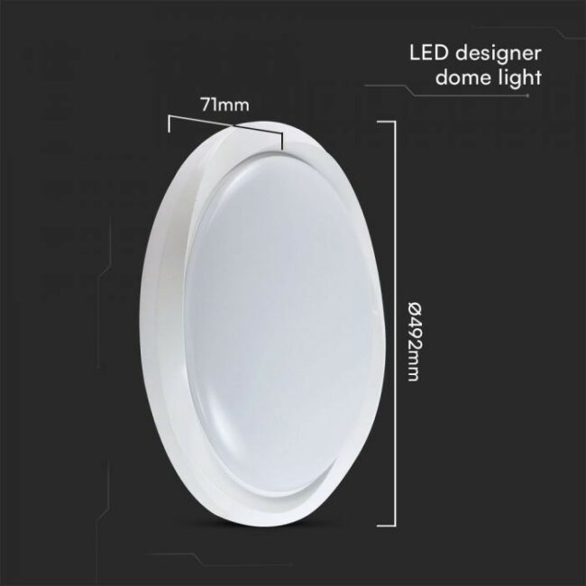 V-TAC 30W - 60W - 30W SMD LED plafonjera na daljinsko upravljanje - Bijela Okrugla - 3000-6500K 23585 - Slika 4
