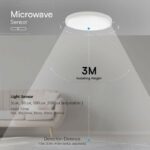 V-TAC 36W Samsung LED plafonjera s mirkovalnim senzorom -četvrtasta -bijeli rub 4000K IP44  76681-24 - Slika 3