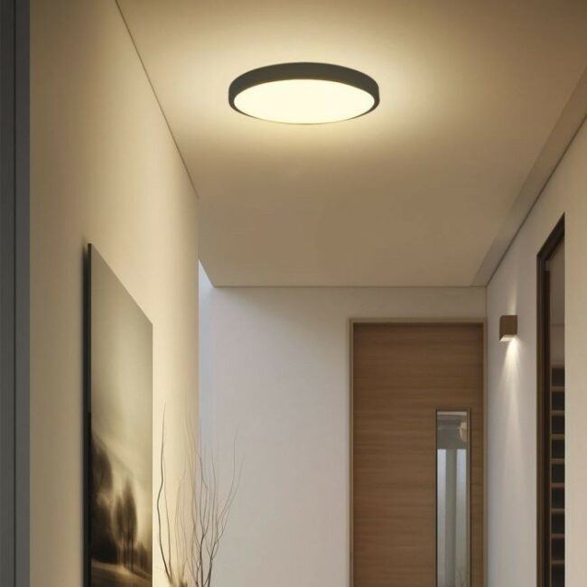 V-TAC 36W Samsung LED plafonjera s mirkovalnim senzorom -okrugla -crni rub 4000K IP44  76711-24 - Slika 3