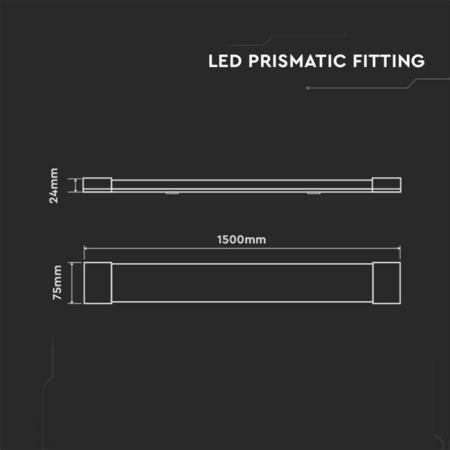V-TAC 50W LED linearna rasvjeta 150cm 6500K 8054 - Slika 3