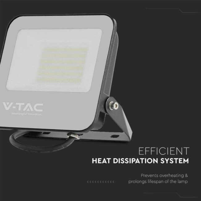 V-TAC 50W  PRO LED SMD čip Samsung 185LM/m 4000K crno kućište 9892 - Slika 5