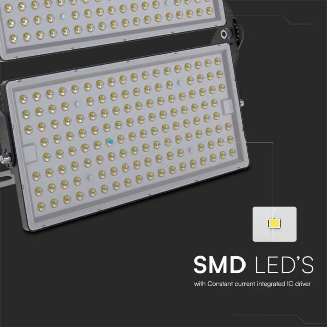 V-TAC 500W LED reflektor SMD 4000K, 135lm/W, IP65, kabel 1m, crni 23089 - Slika 5