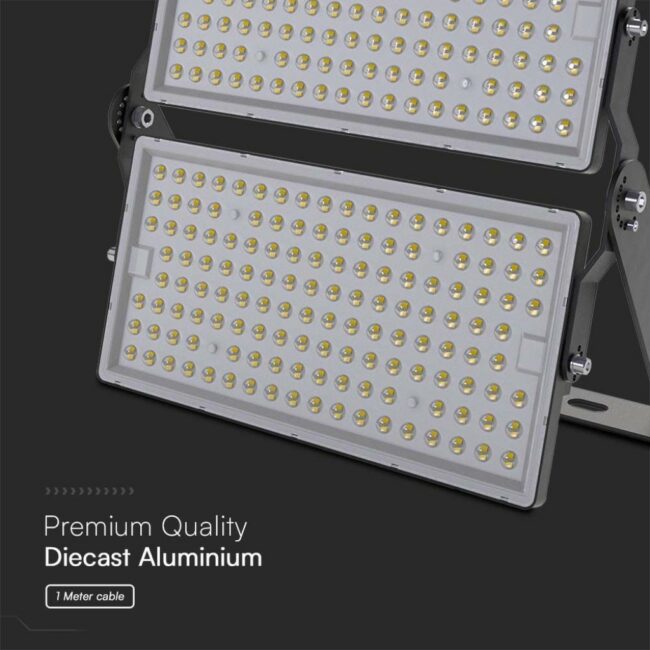 V-TAC 500W LED reflektor SMD 6500K, 135lm/W, IP65, kabel 1m, crni 97212 - Slika 2