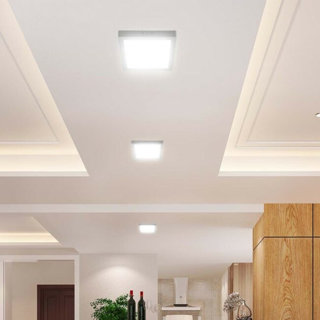 V-TAC 6W LED Backlit nadgradni četvrtasti panel 3000K 10492 - Slika 5