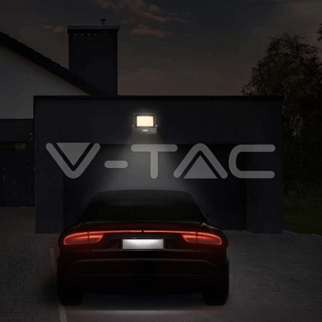 V-TAC 20W LED reflektor sa PIR senzorom SAMSUNG čip 4000K  IP65 kabel 1m - 5 GODINA GARANCIJE 20284 - Slika 3