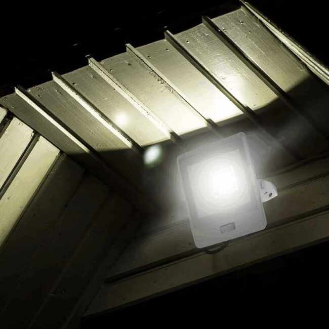 V-TAC 30W LED reflektor sa PIR senzorom SAMSUNG čip 6400K, IP65, kabel 1m, bijeli - 5 GODINA GARANCIJE 20300 - Slika 2