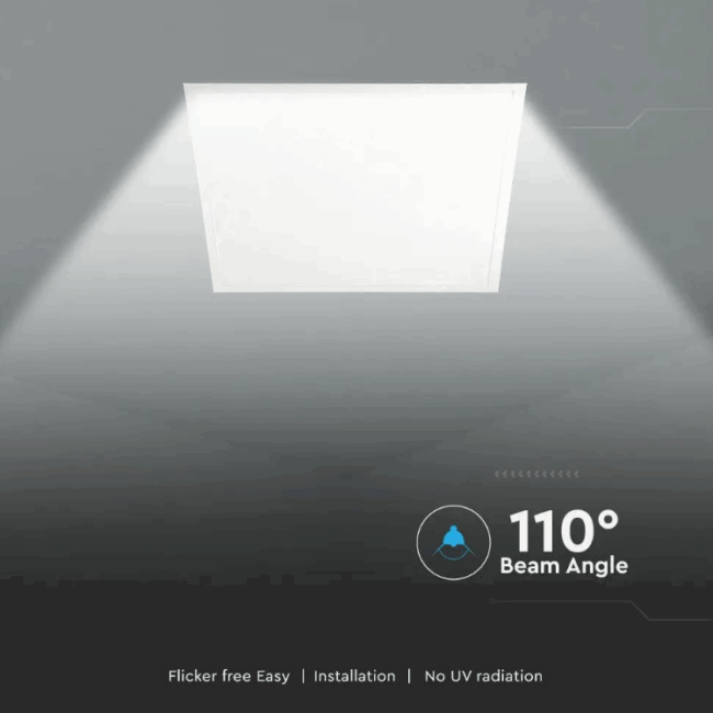 V-TAC 36W LED Panel 595 x 595 mm 4000K 120lm/W 5 godina garancije 216706 - Slika 3