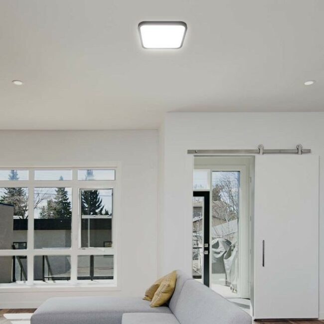 V-TAC 18W Samsung LED plafonjera s crnim rubom četvrtasta  4000K IP44  76431-24 - Slika 2