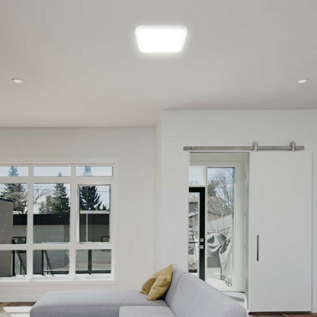 V-TAC 24W Samsung LED plafonjera s bijelim rubom četvrtasta 4000K IP44  76281-24 - Slika 2