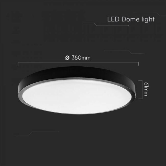 V-TAC 36W Samsung LED plafonjera s crnim rubom okrugla 4000K IP44  76401-24 - Slika 3