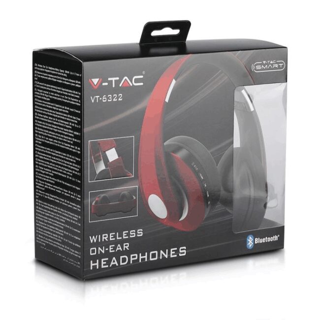V-TAC Bluetooth-wireless slušalice, smeđe 500mAh 7732 - Slika 5